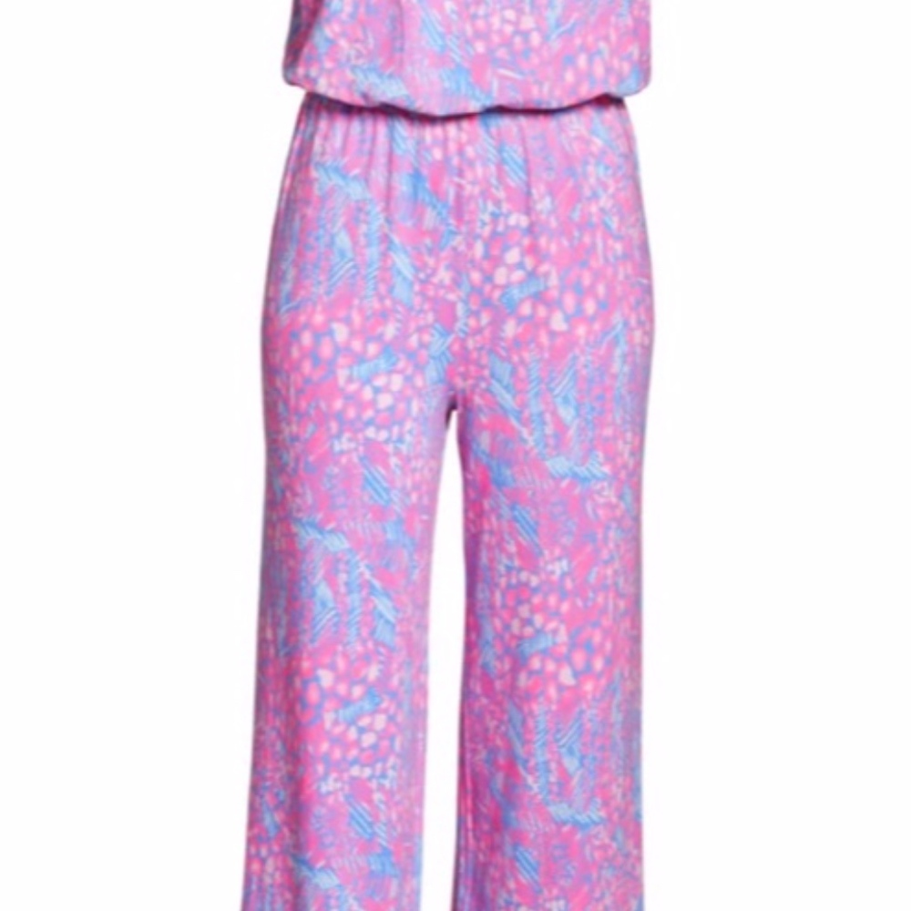 NWT Lilly Pulitzer Bowen Jumpsuit XS pink sorbet - Picture 5 of 7